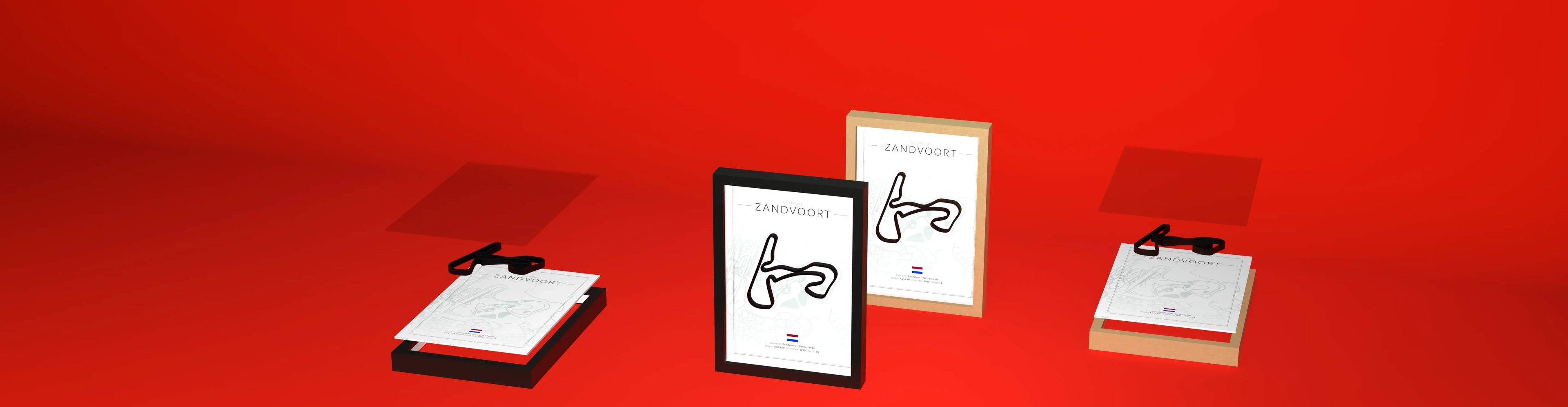 Zandvoort Circuit Wall Art – 3D Framed Racing Design