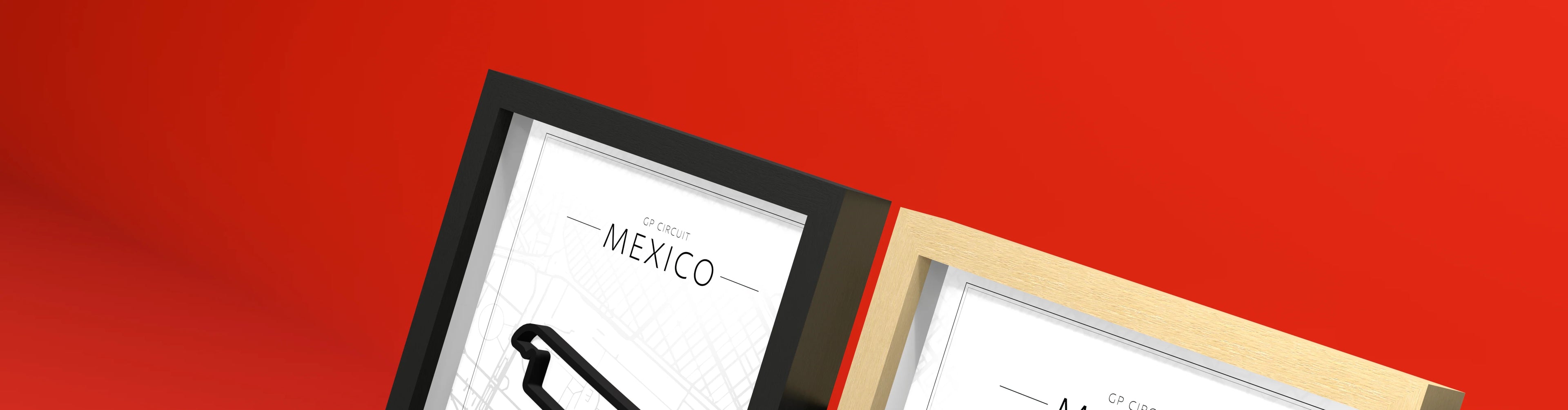 Mexico - 3D Racing Circuit Wall Art for Your Home or as a Gift