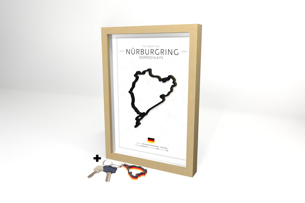 Nürburgring Nordschleife 3D Circuit + Free Keychain