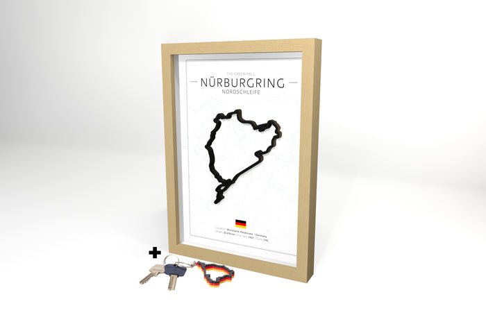 Nürburgring Nordschleife 3D Circuit + Free Keychain