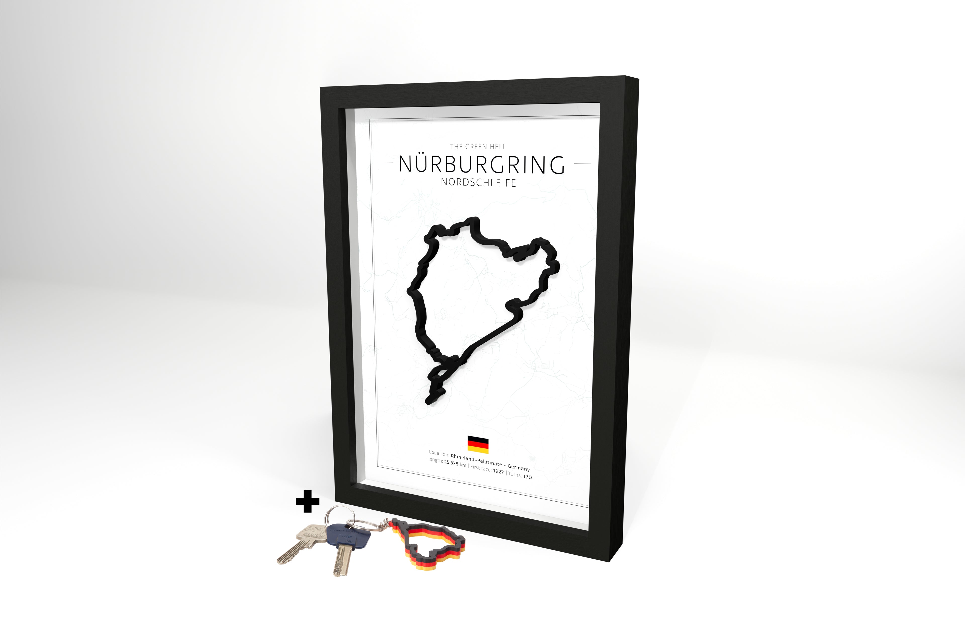 Nürburgring Nordschleife 3D Circuit + Free Keychain