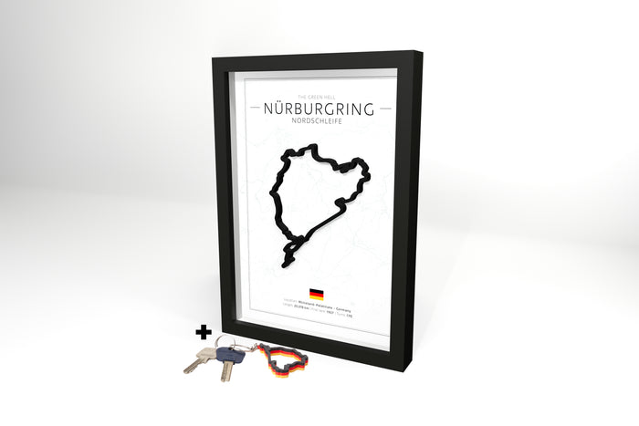 Nürburgring Nordschleife 3D Circuit + Free Keychain