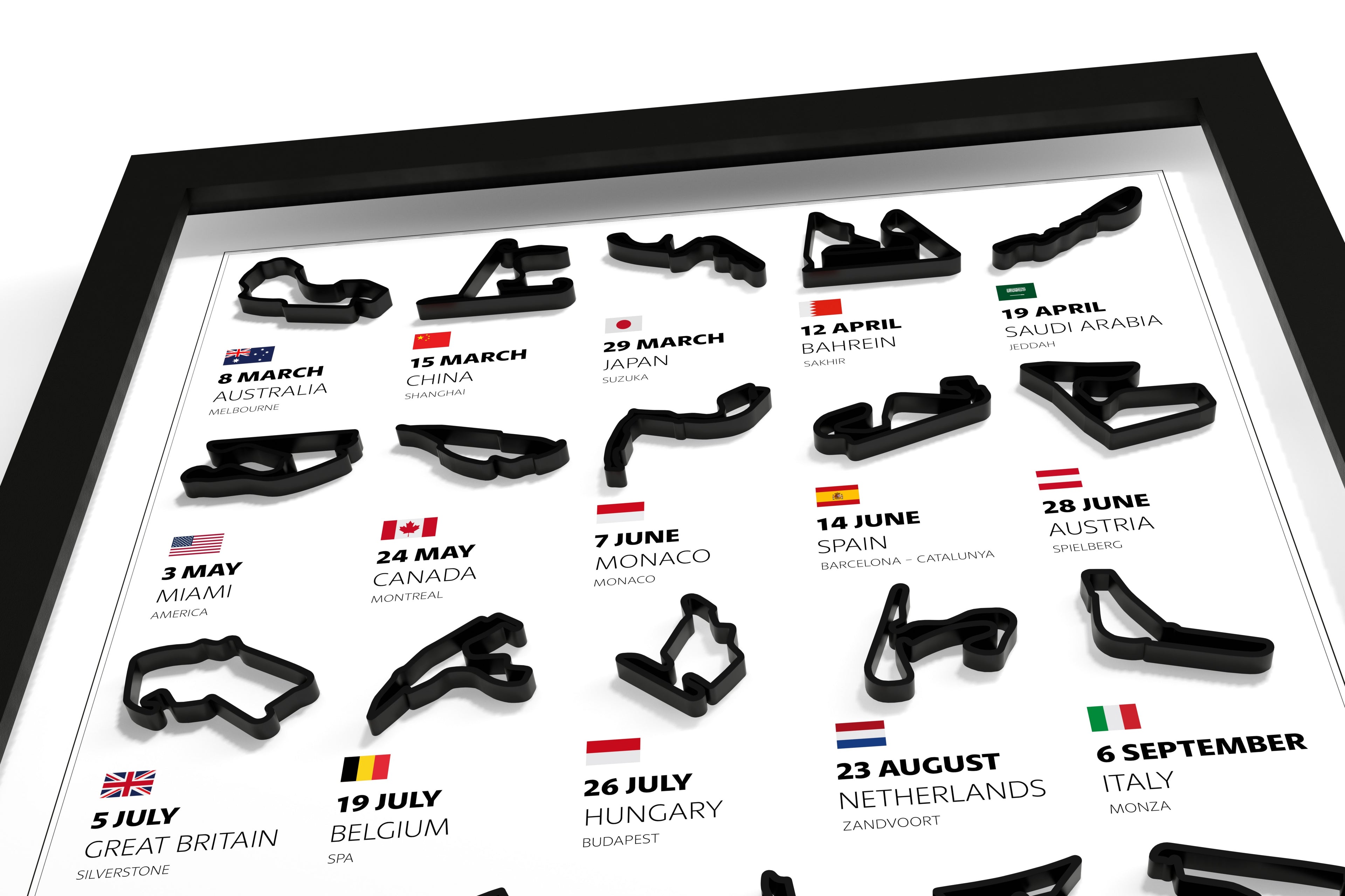 F1 2026 3D Race Calendar