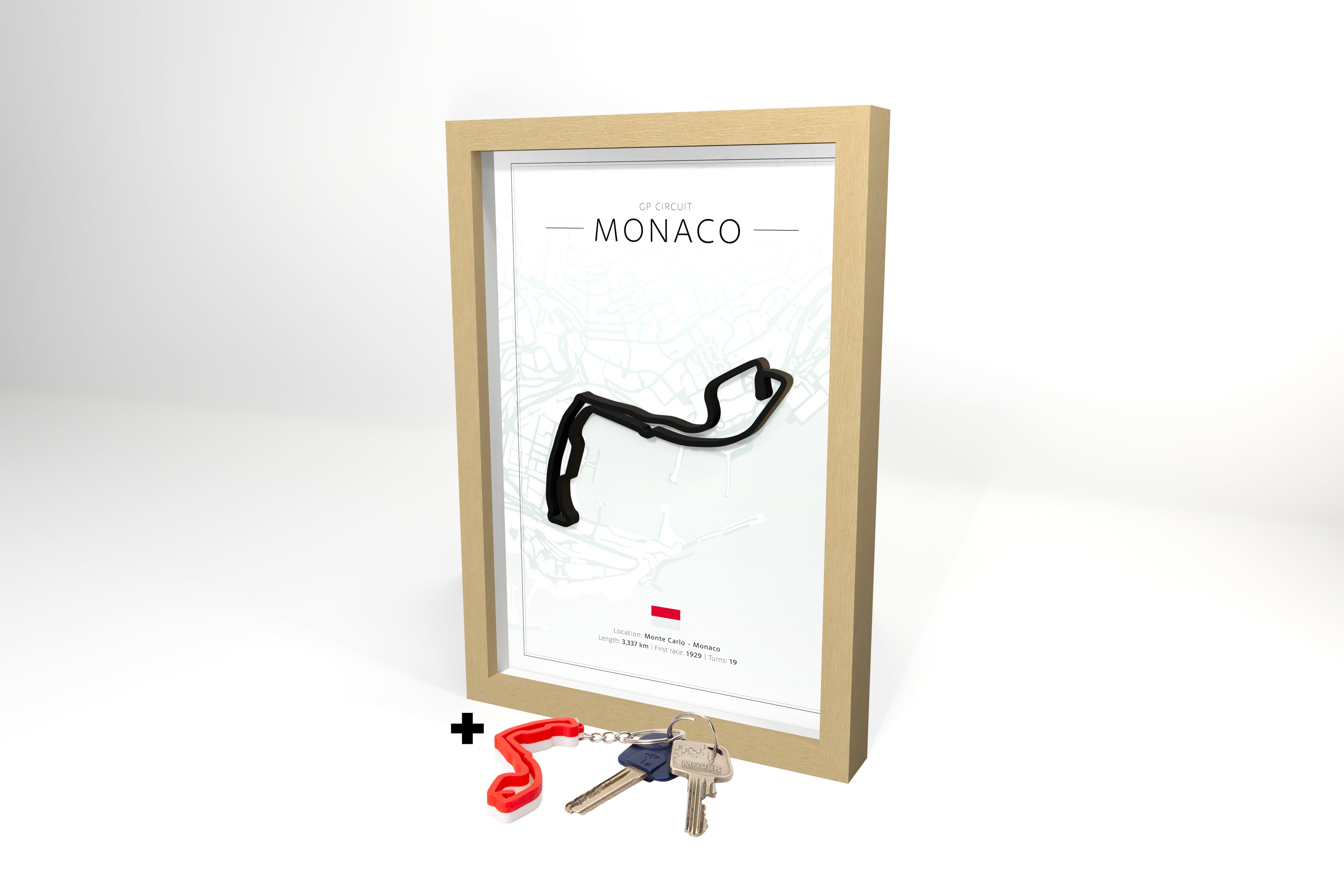 Monaco 3D Circuit + Free Keychain