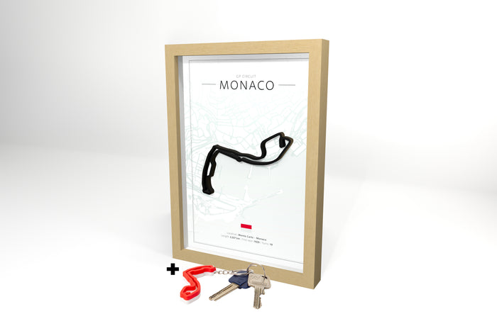 Monaco 3D Circuit + Free Keychain