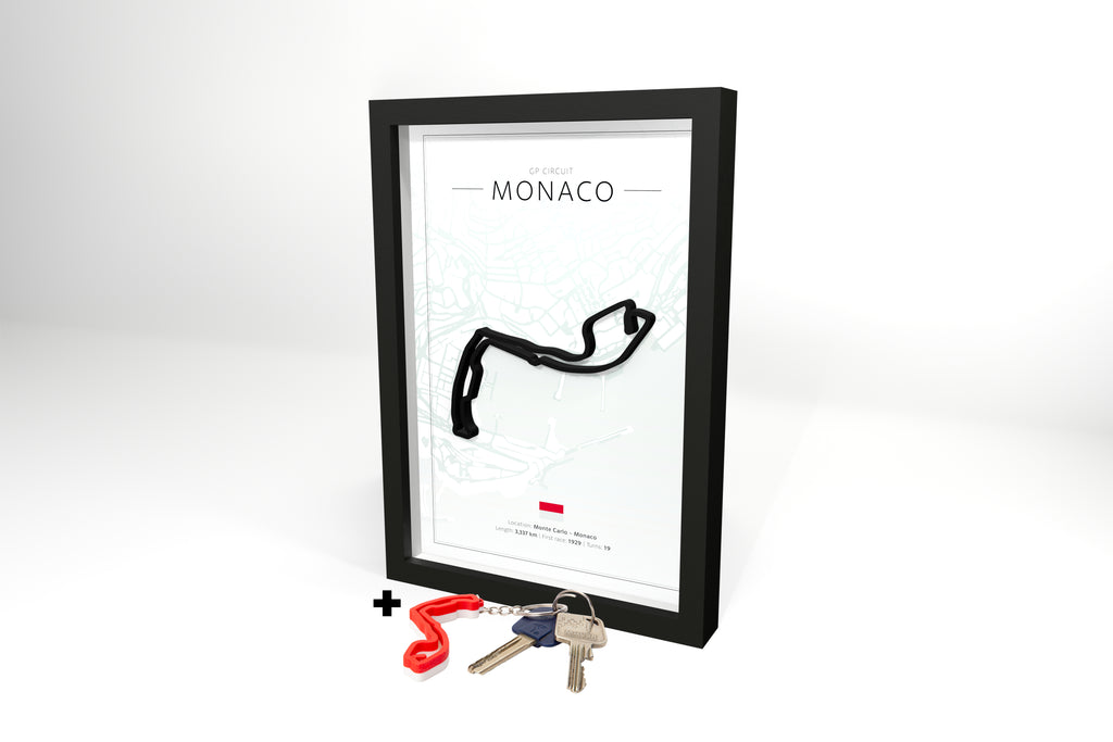 Monaco 3D Circuit + Free Keychain