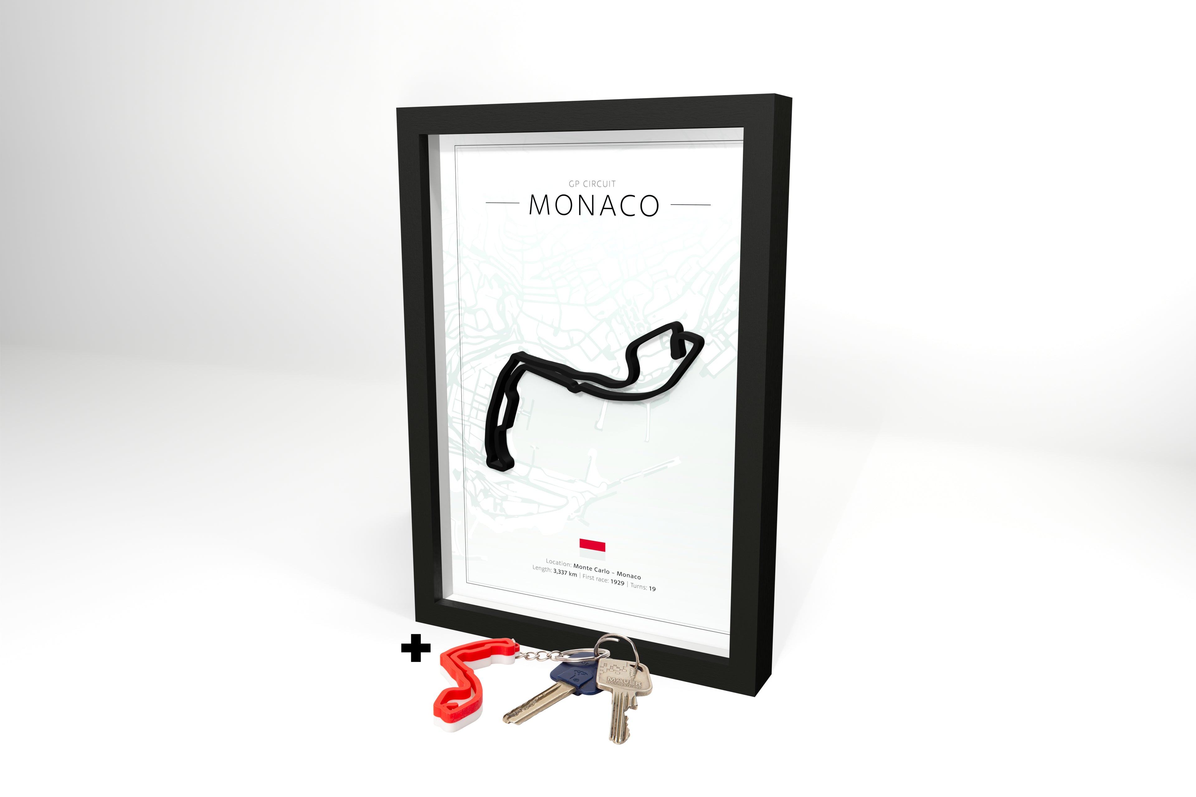 Monaco 3D Circuit + Free Keychain