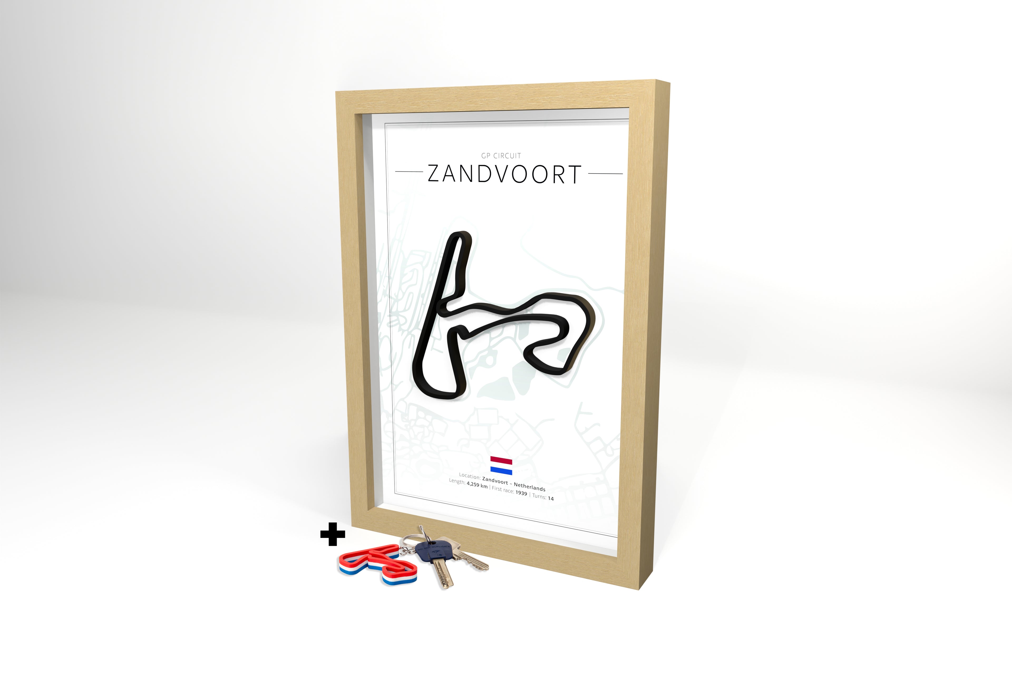 Zandvoort 3D Circuit + Free Keychain